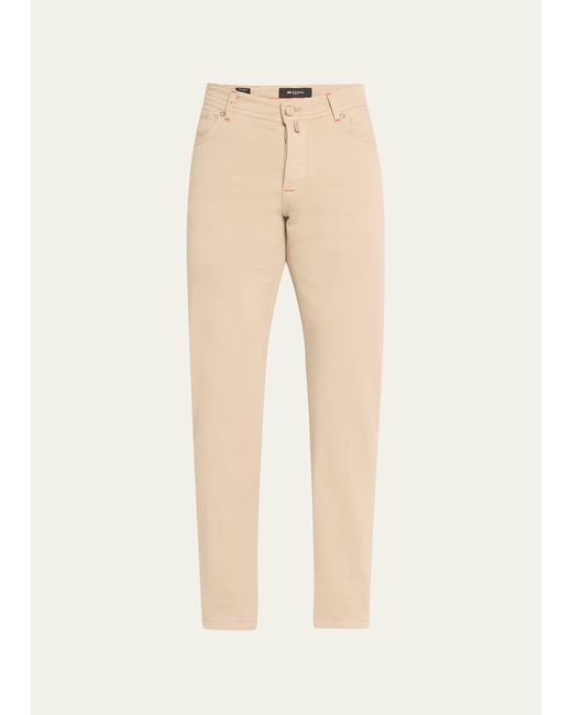 Kiton Slim Fit Cotton-Stretch 5-Pocket Pants