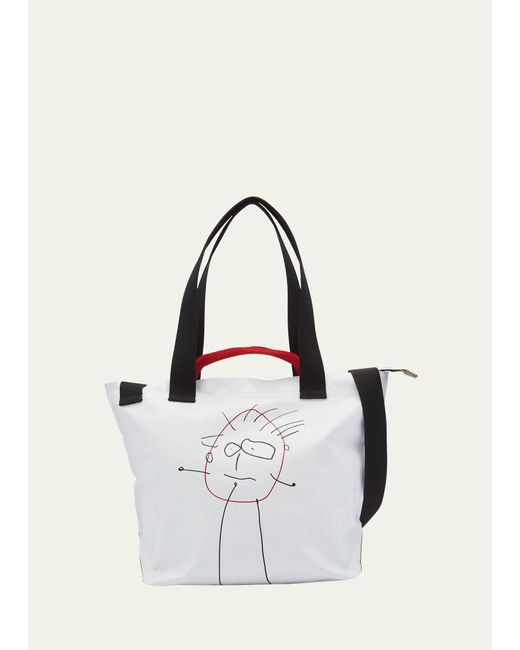 Plan C Medium Printed Shopper Tote Bag