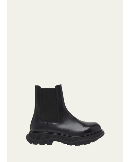 Alexander McQueen Tread Leather Workwear-Sole Chelsea Boots