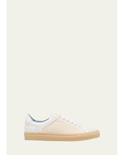 Common Projects Retro Leather Weave Low-Top Sneakers