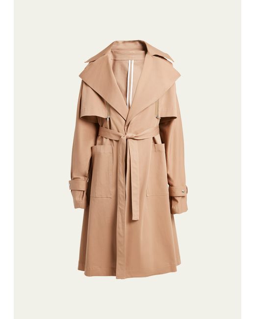 Plan C Convertible Belted Trench Coat