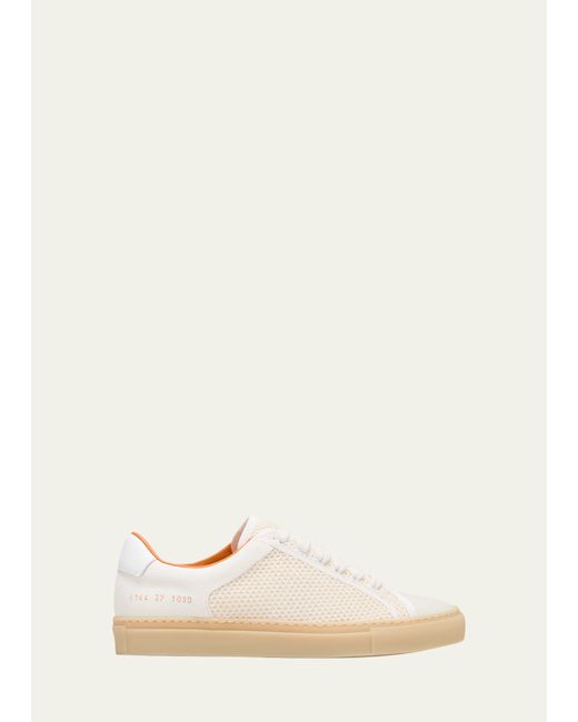 Common Projects Retro Leather Weave Low-Top Sneakers