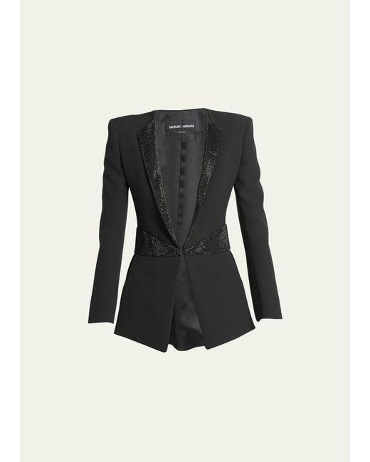 Giorgio Armani Embellished Tuxedo Jacket
