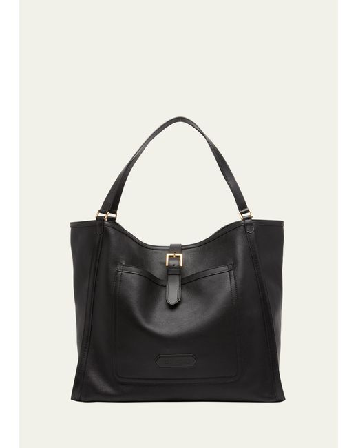 Tom Ford Grained Leather Tote Bag