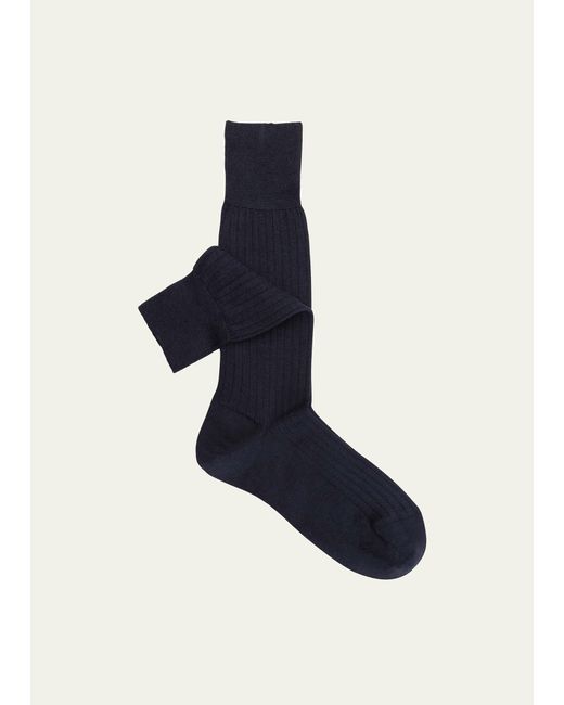 Sozzi Calze Cashmere-Silk Crew Socks