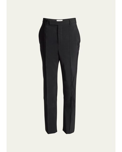 Saint Laurent Tailored Slim Pintuck Pants