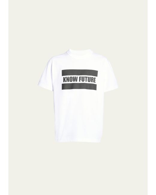 Sacai Know Future Typography Jersey T-Shirt