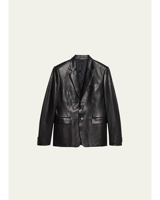 Helmut Lang Leather Classic Blazer