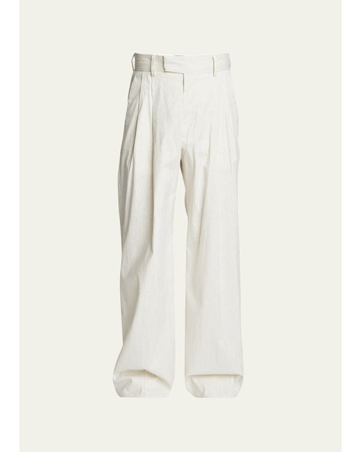 Amiri Shimmer Stripe Pleated Baggy Pants