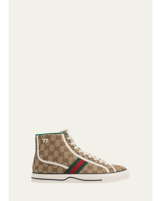 Gucci Tennis 1977 Canvas High-Top Sneakers