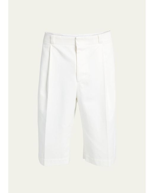 Thom Browne Heavy Cotton Pleated Tailored Shorts