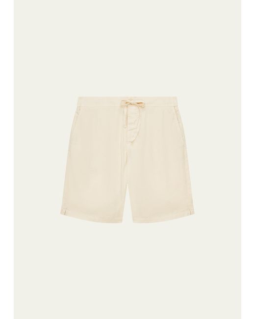 Frescobol Carioca Sergio Linen Cotton Drawstring Shorts