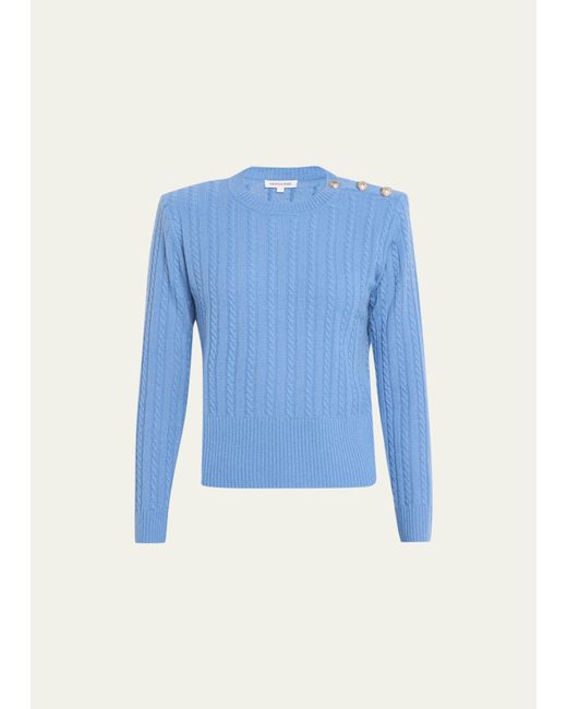 Veronica Beard Alder Cable-Knit Cashmere Sweater