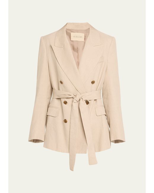 Heirlome Luisa Double-Breasted Belted Blazer