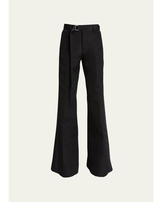 Sacai Belted Flared Trousers