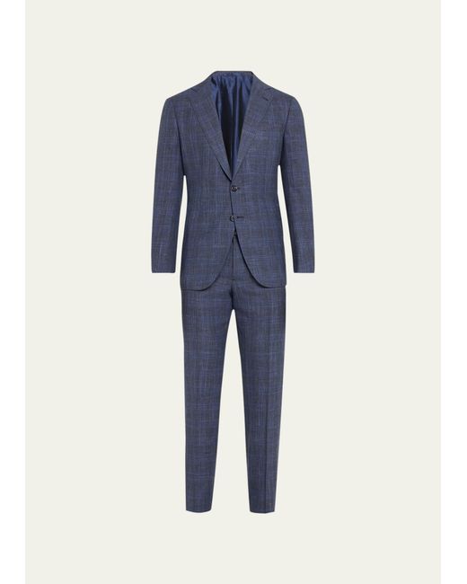 Cesare Attolini Wool-Blend Plaid Suit