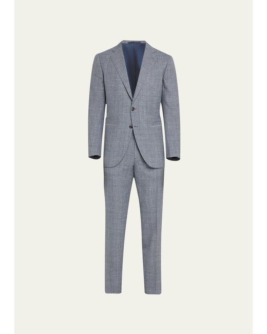 Cesare Attolini Wool-Blend Plaid Suit