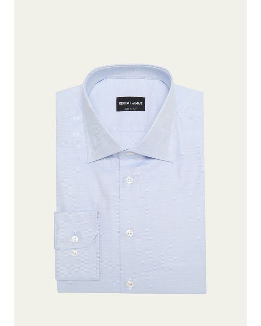 Giorgio Armani Micro-Dot Cotton Dress Shirt
