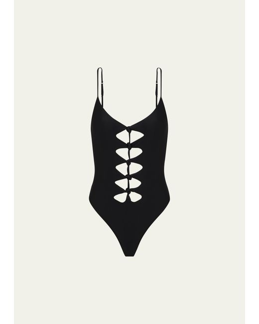 Vix Solid Megan Brazilian One-Piece Swimsuit