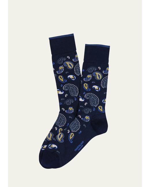 Marcoliani Paisley Intarsia Mid-Calf Socks