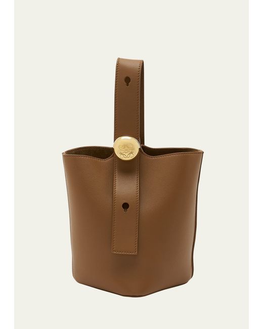 Loewe Mini Pebbled Leather Bucket Bag