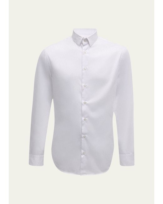 Giorgio Armani Solid Cotton Sport Shirt