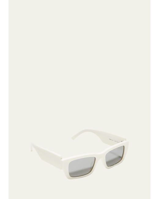 Palm Angels Rectangle Asymmetric-Logo Sunglasses