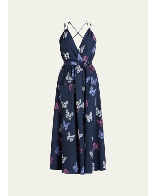 Valimare Amelia Butterfly Wrap Maxi Dress