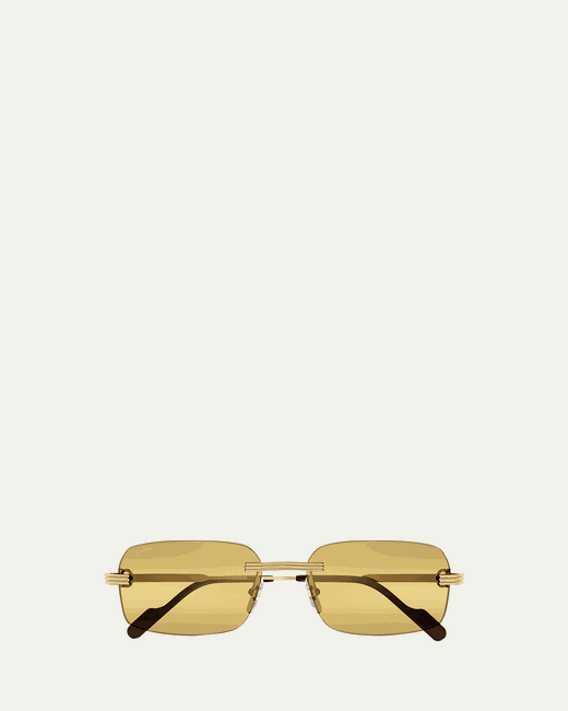 Cartier CT0271Sm Rimless Rectangle Sunglasses