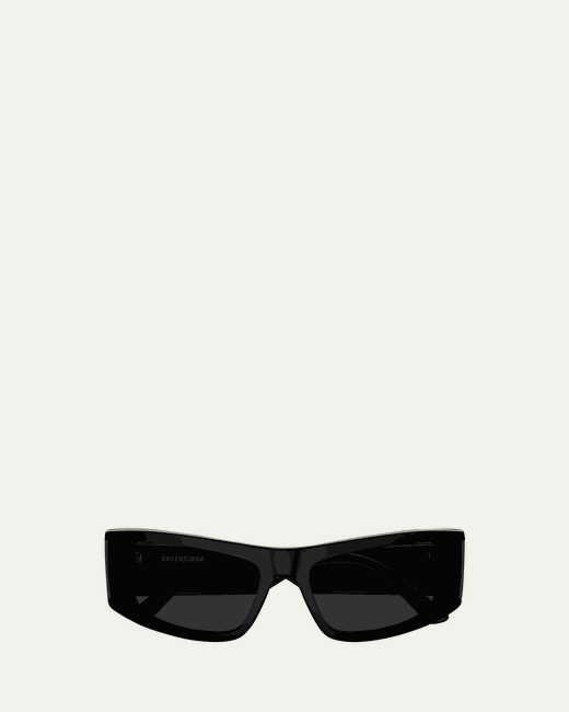 Balenciaga BB0301SM Acetate Rectangle Sunglasses