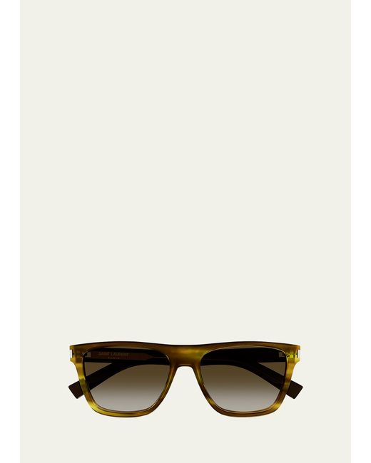 Saint Laurent SL 619 Acetate Rectangle Sunglasses