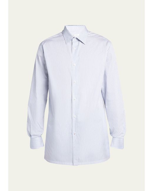 Loro Piana Cotton Micro-Stripe Dress Shirt