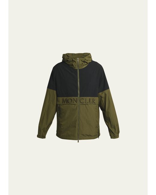 Moncler Archivio Colorblock Nylon Hooded Jacket