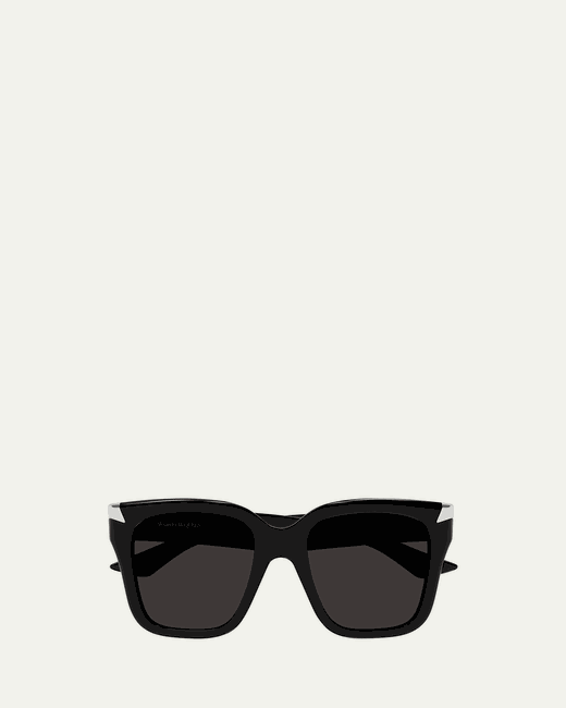 Alexander McQueen -Tipped Acetate Butterfly Sunglasses