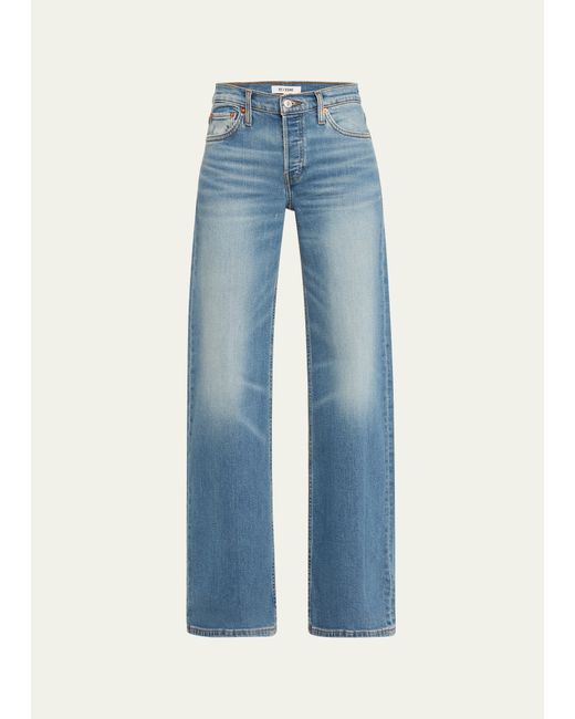 Re/Done Mid-Rise Wide-Leg Jeans