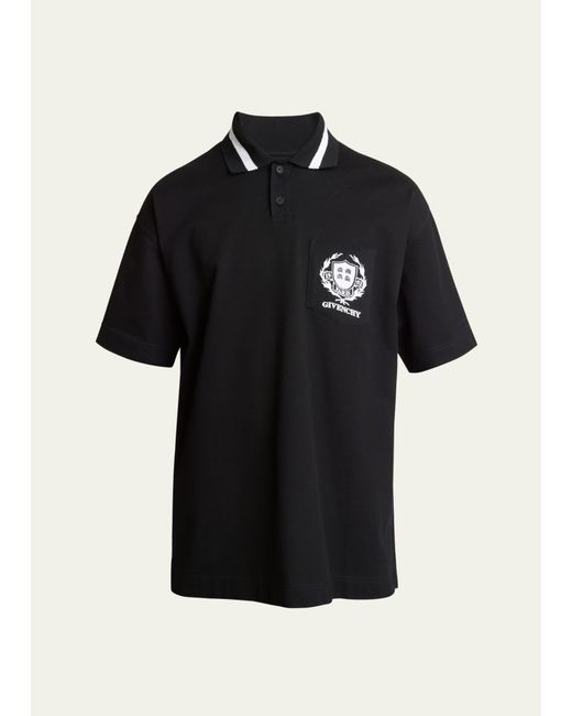 Givenchy University Logo Pique Polo Shirt