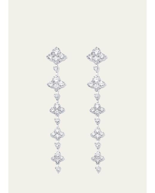 Sara Weinstock 18K Dujour Five Diamond Dangle Earrings