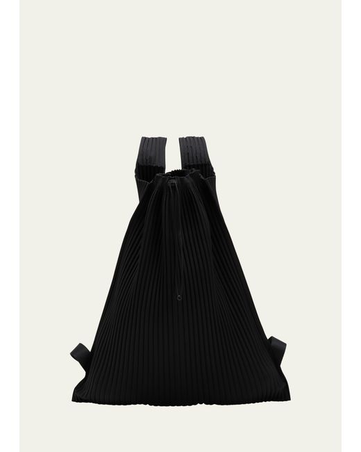 Homme Pliss Issey Miyake Pleated Drawstring Backpack