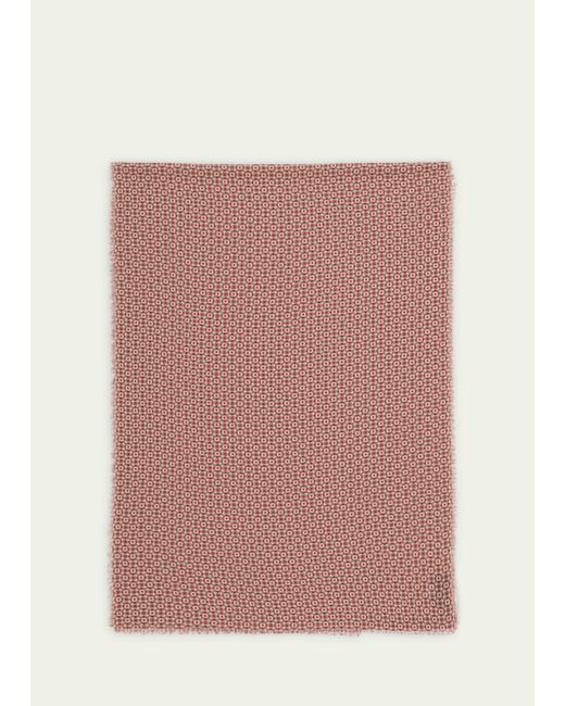 Alonpi Wool Geometric-Print Scarf