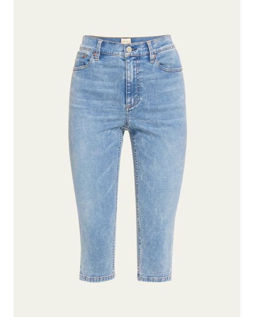 Alice + Olivia Emmie High-Rise Clam Digger Jeans
