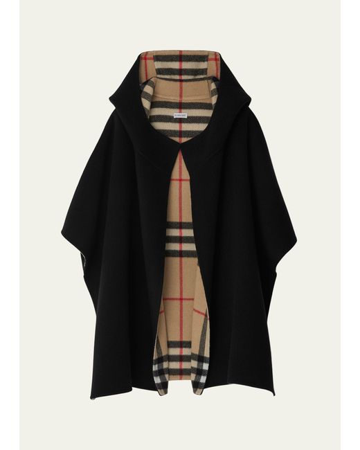 Burberry Catherine Hooded Cashmere Cape