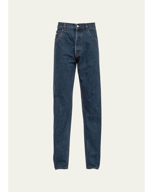 Prada Relaxed-Fit Washed Denim Jeans