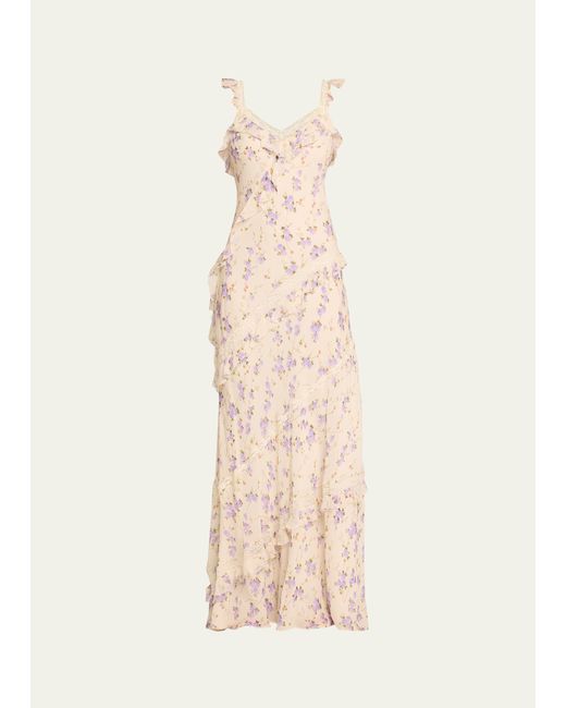 Loveshackfancy Radiance Tiered Ruffle Floral Lace Maxi Dress