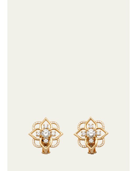 Mellerio 18K Gold Giardino Diamond Earrings