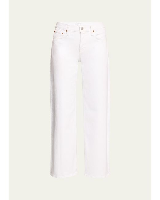 Re/Done Mid-Rise Wide-Leg Crop Jeans