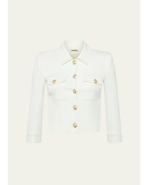 L'agence Kumi Cropped Fitted Jacket