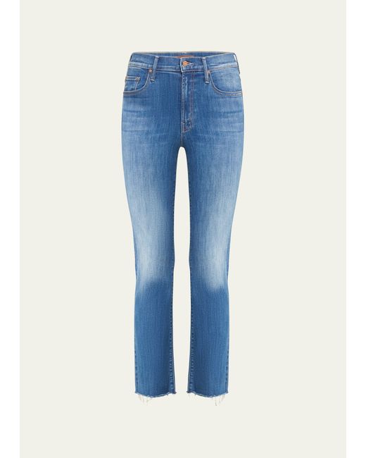 Mother The Insider Flood Fray Jeans