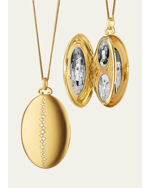 Monica Rich Kosann 6-Image Diamond Locket Necklace
