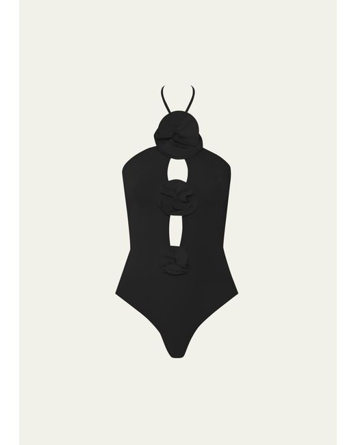 Maygel Coronel Fiora Cutout Halter One-Piece Swimsuit