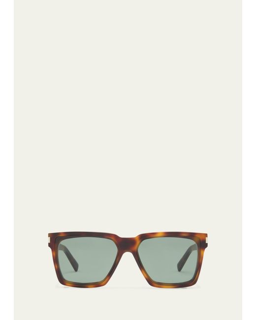 Saint Laurent SL 610 Nylon and Acetate Rectangle Sunglasses
